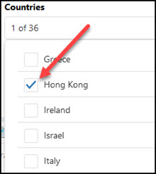 Select Hong Kong in the stock screener